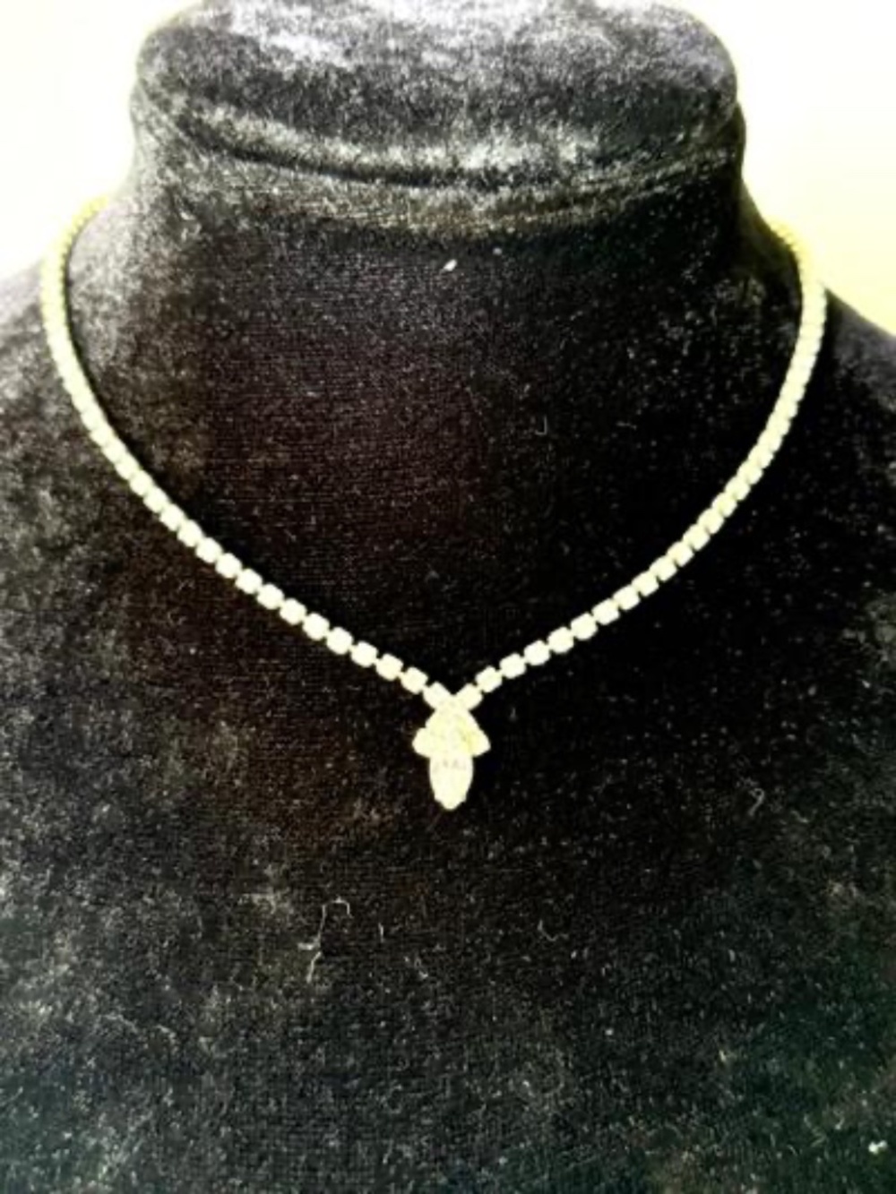 Vintage Rhinestone Necklace - Picture 7 of 7
